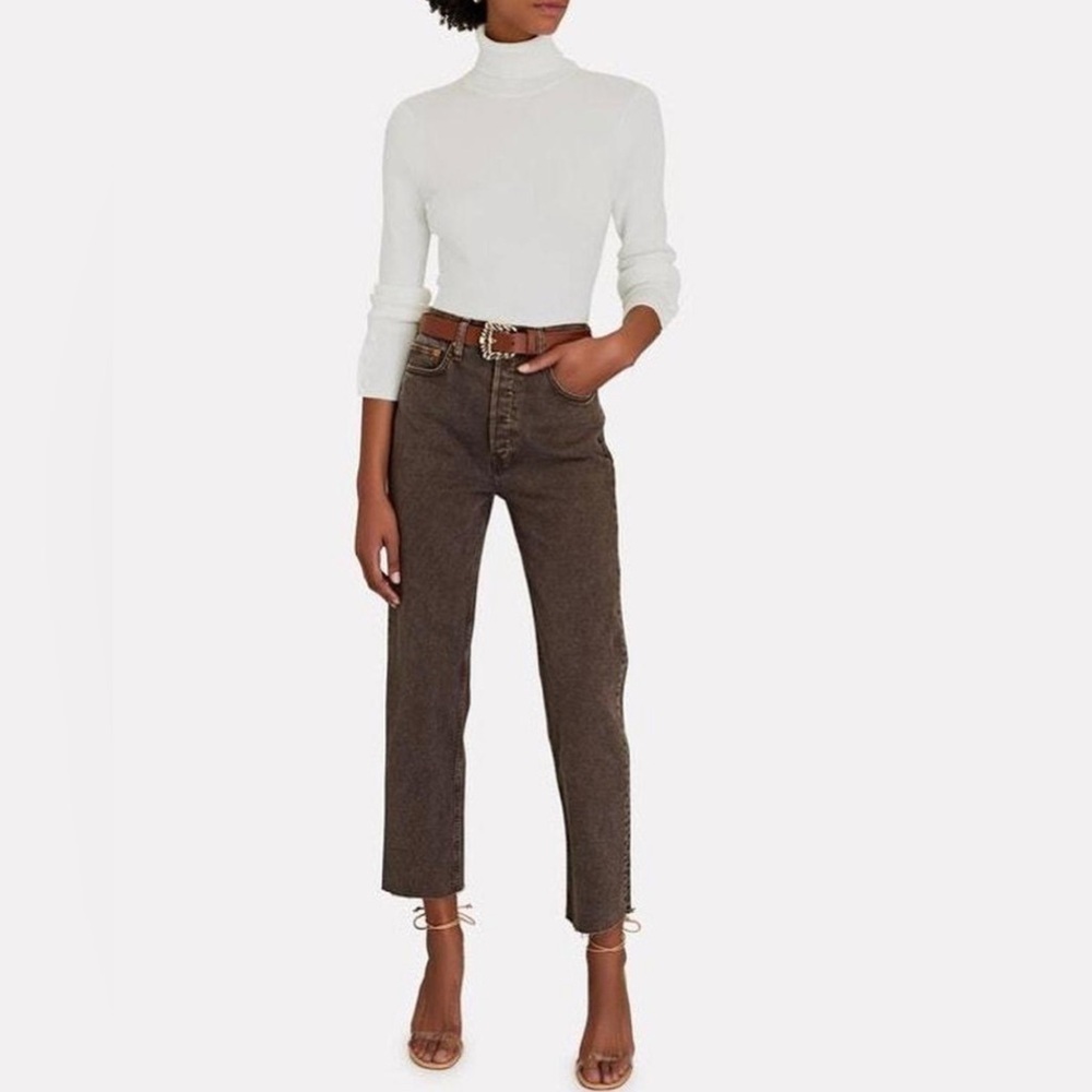 NWT RE/DONE 70s High-Rise Stove Pipe Straight-Leg Jeans - Picture 2 of 5